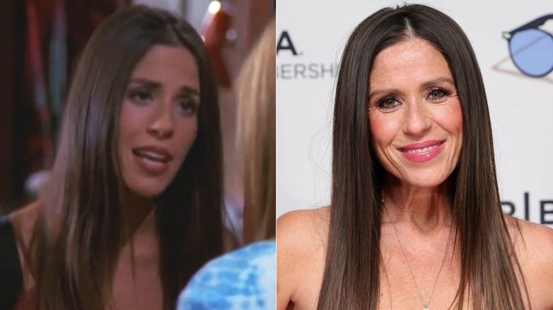Soleil Moon Frye dans le rôle de Roxie King dans Sabrina l'apprentie sorcière et sur le tapis rouge en 2025, photos côte à côte