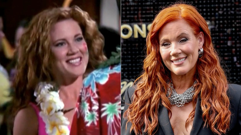 Elisa Donovan dans le rôle de Morgan Cavanaugh dans Sabrina l'apprentie sorcière et souriante sur le tapis rouge en 2026, photos côte à côte