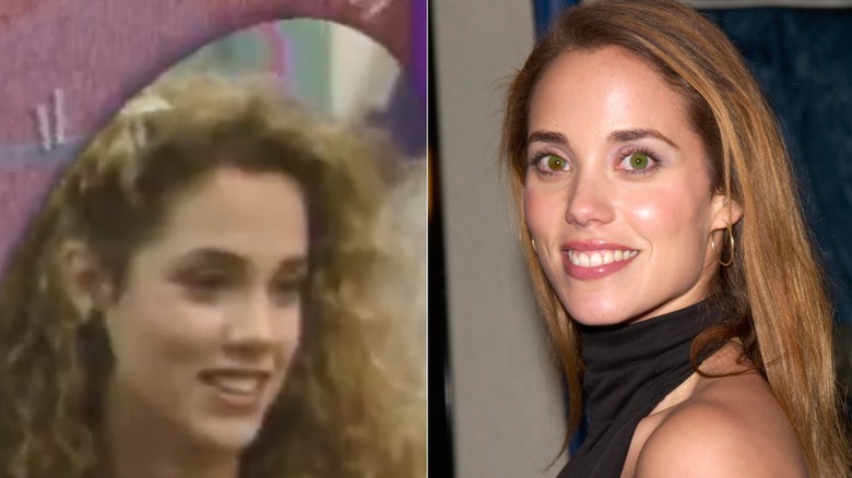 photos côte à côte d'Elizabeth Berkeley souriante