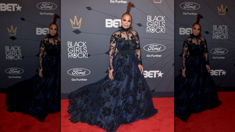 Janet Jackson au Black Girls Rock ! Tapis rouge, 2018