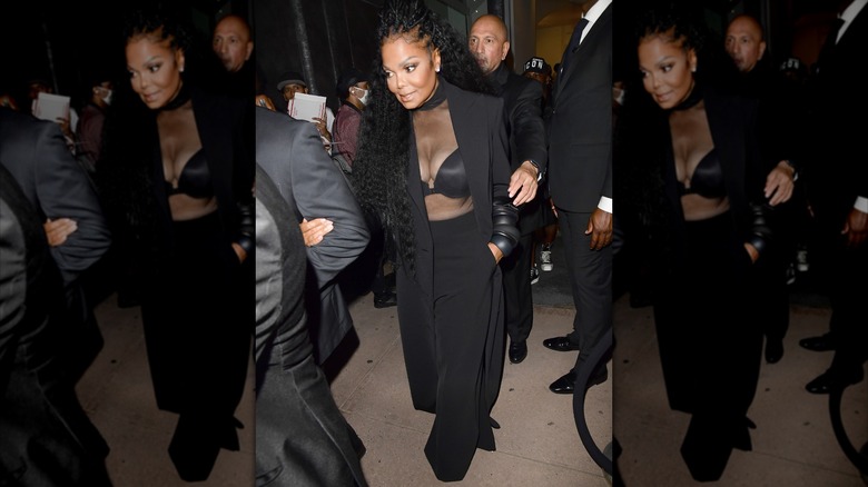 Janet Jackson au défilé NYFW printemps/été 2023 de Christian Siriano, 2022