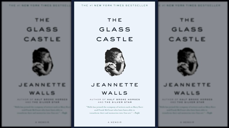La couverture de The Glass Castle avec une photo d'une fille chuchotant à un inconnu