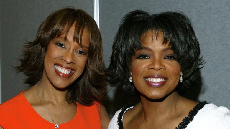 Oprah Winfrey et Gayle King souriantes