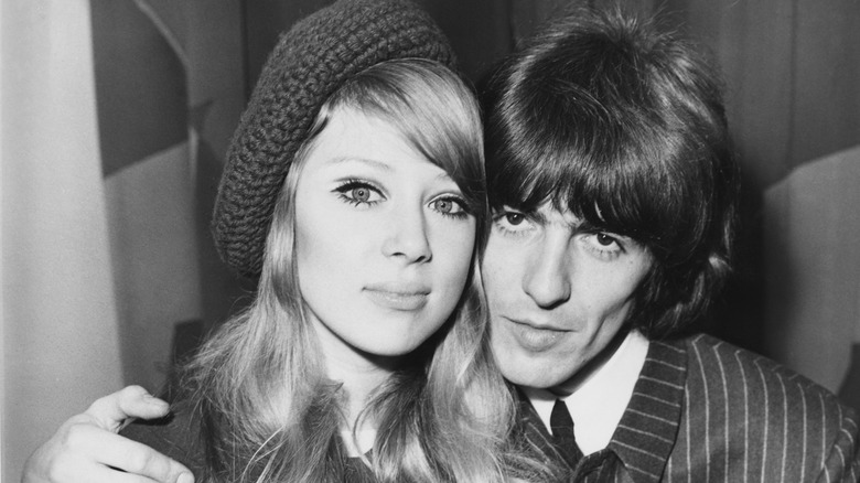Pattie Boyd et George Harrison en 1966