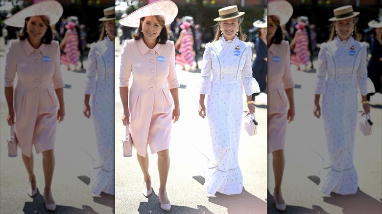 Carole Middleton et Alizée Thevenet lors du premier jour de Royal Ascot 2026