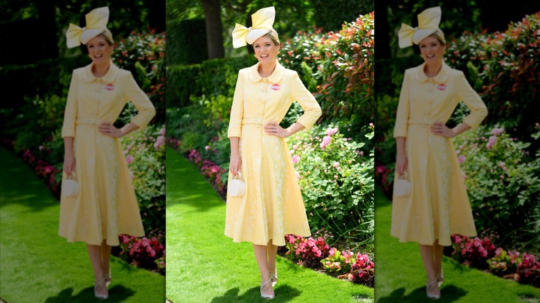 Charlotte Hawkins le premier jour du Royal Ascot 2026 en jaune beurre