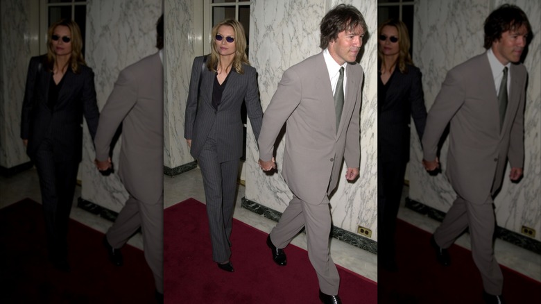 Michelle Pfeiffer et David E. Kelley lors du deuxième gala annuel d'une célébration familiale