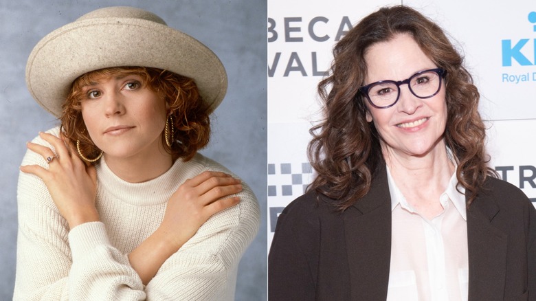 Photos côte à côte d'une jeune et actuelle Ally Sheedy