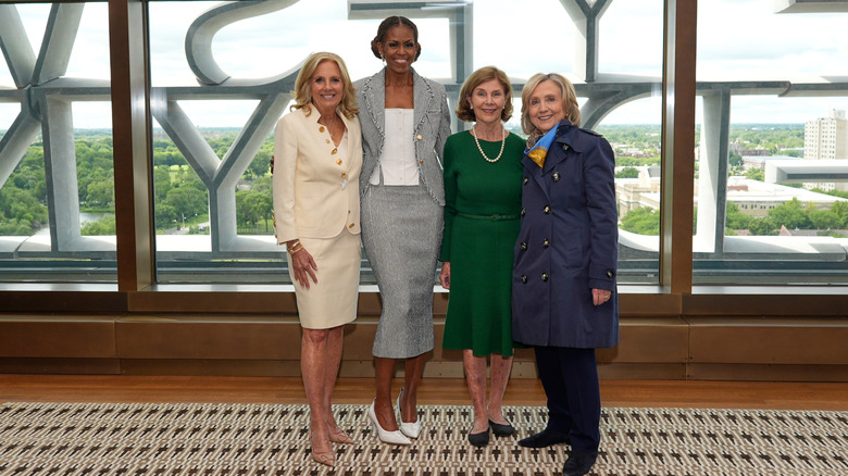 Michelle Obama avec d'autres anciennes premières dames en juin 2026