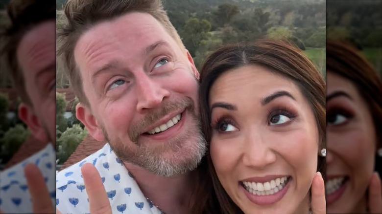 Brenda Song et Macaulay Culkin font des grimaces