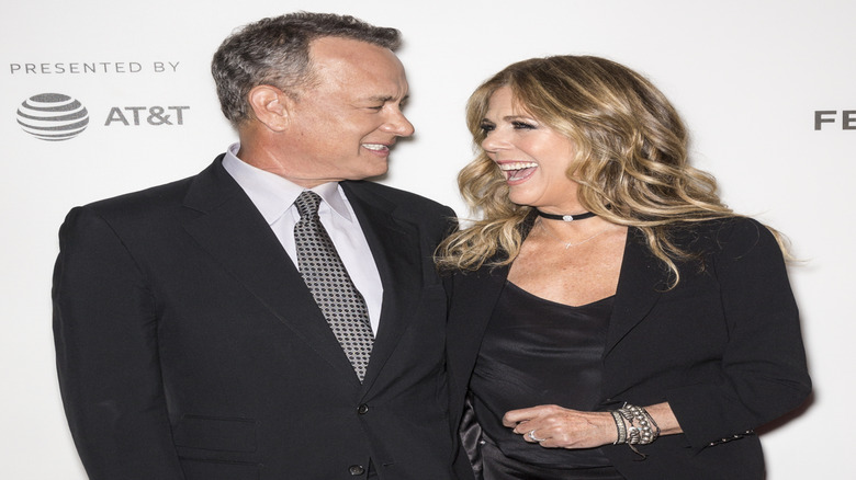 Tom Hanks et Rita Wilson souriants