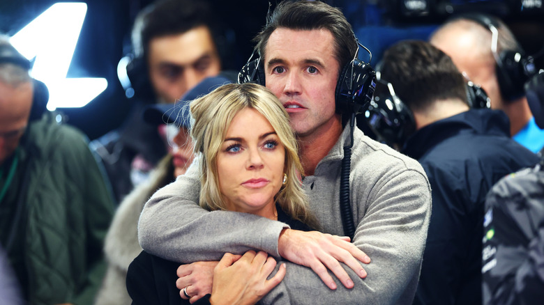 Kaitlin Olson et Rob McElhenney au Grand Prix de F1 de Las Vegas en 2023