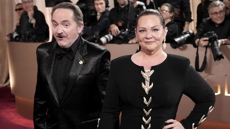 Melissa McCarthy et Ben Falcone aux Golden Globe Awards 2026