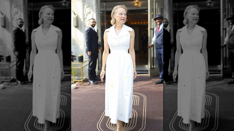 Pamela Anderson photographiée à New York en 2025