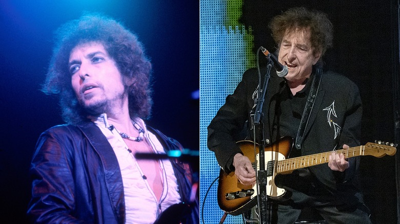 Bob Dylan en 1978 (à gauche) et 2025 (à droite)