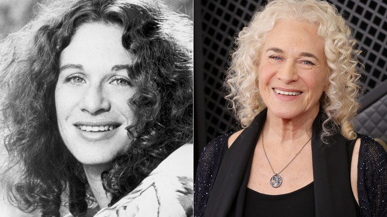 Carole King en 1970 (à gauche) et 2026 (à droite)
