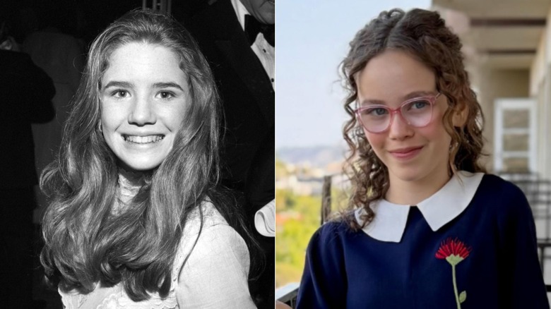 Photos côte à côte de Melissa Gilbert et Alice Halsey
