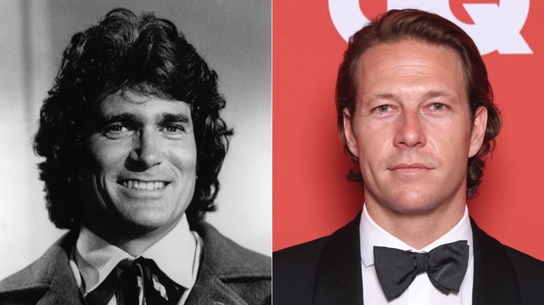 Photos côte à côte de Michael Landon et Luke Bracey
