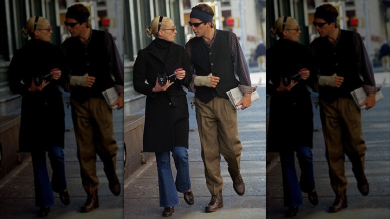 Carolyn Bessette Kennedy et John Kennedy Jr. à New York