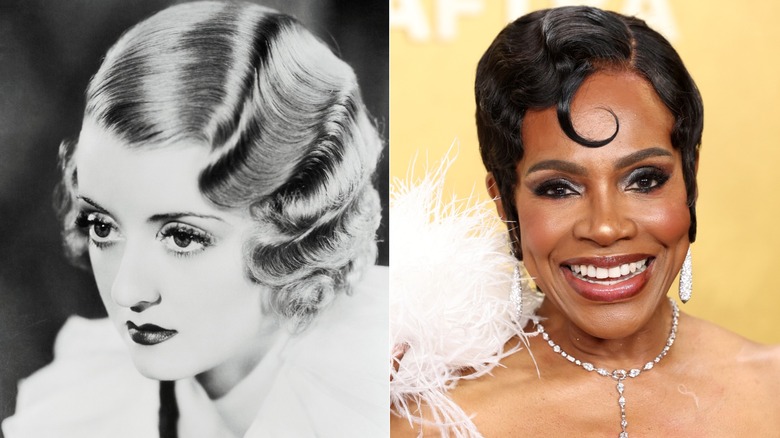 Image partagée de Bette Davis et Sheryl Lee Ralph arborant toutes deux des vagues de doigts