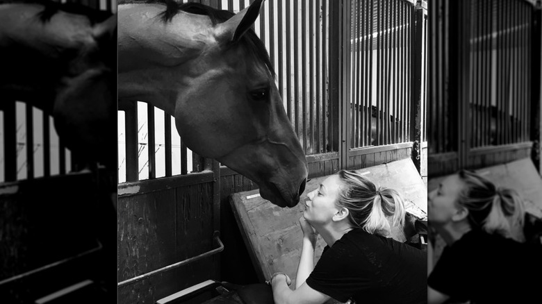 Kaley Cuoco et son cheval