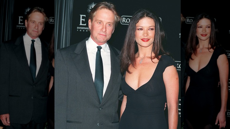 Catherine Zeta Jones et Michael Douglas en 1999