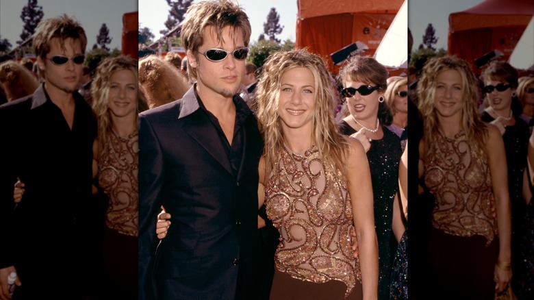 Brad Pitt et Jennifer Anistan aux Emmy Awards 1999