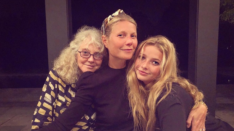 Blythe Danner, Gwyneth Paltrow et Apple Martin