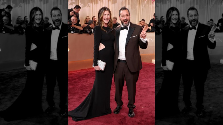 Jackie Sandler et Adam Sandler aux 83e Golden Globes en 2026