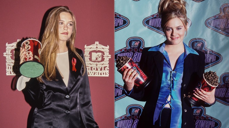 Alicia Silverstone aux MTV Movie Awards en 1994 et 1996