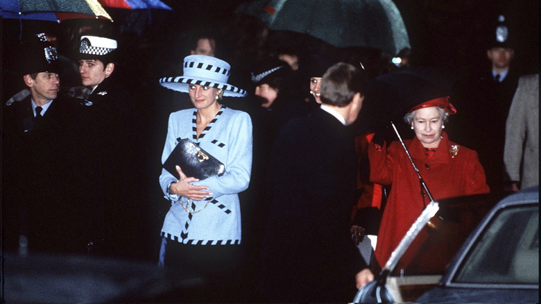 La princesse Diana au mariage de Harry Herbert en 1992