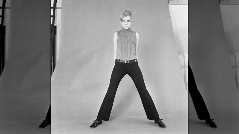 Twiggy posant en 1966
