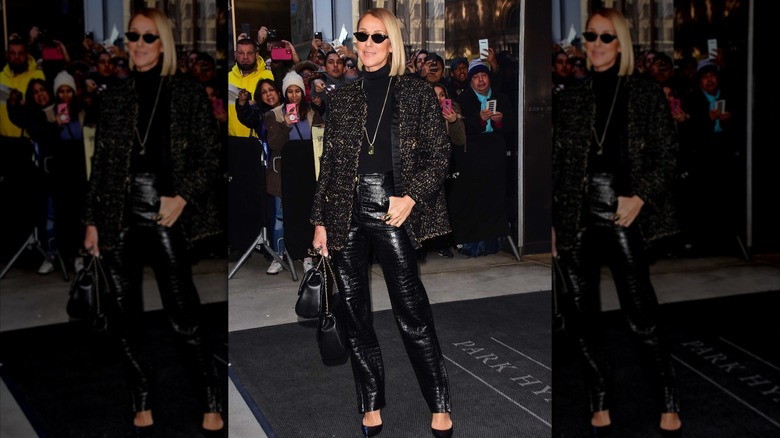 Céline Dion est vue le 15 novembre 2019 à New York.