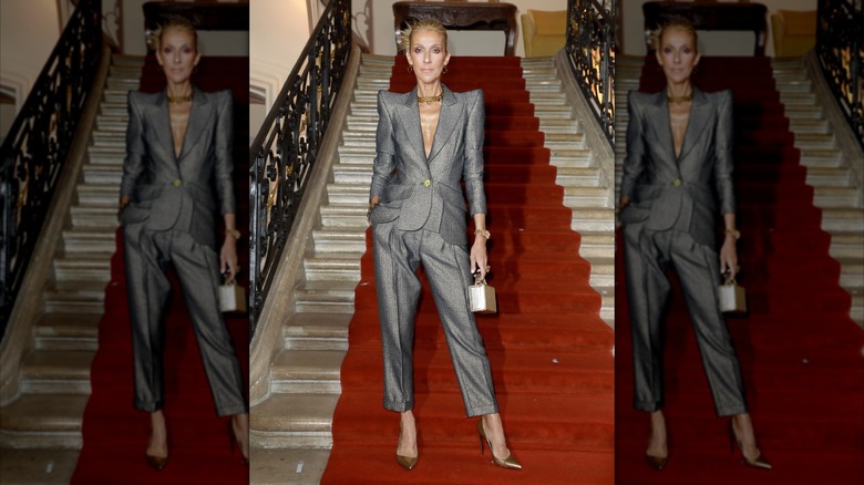 Céline Dion au défilé Haute Couture Printemps Été 2019 de Ronald van der Kemp