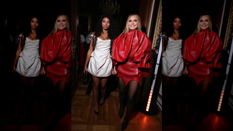 Heidi Klum et sa fille Lou Sulola Samuel marchent main dans la main